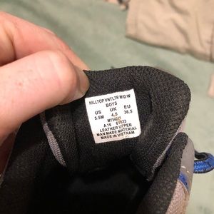 Merrell hiking boots, youth size 5.5